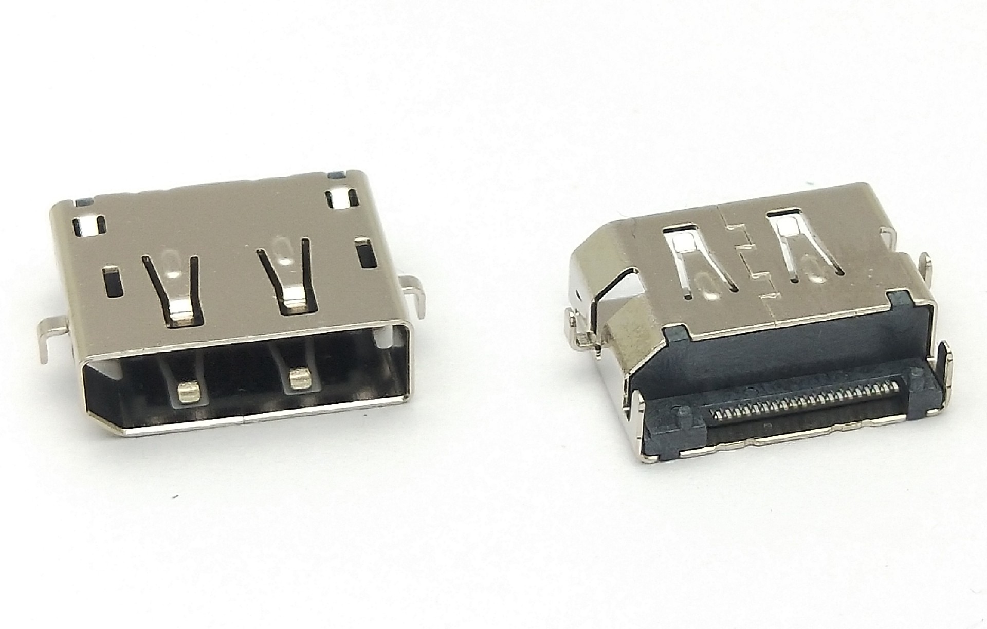 Display Port  母頭  SMT  沉板式  無翻邊，1.2 PCB 置中